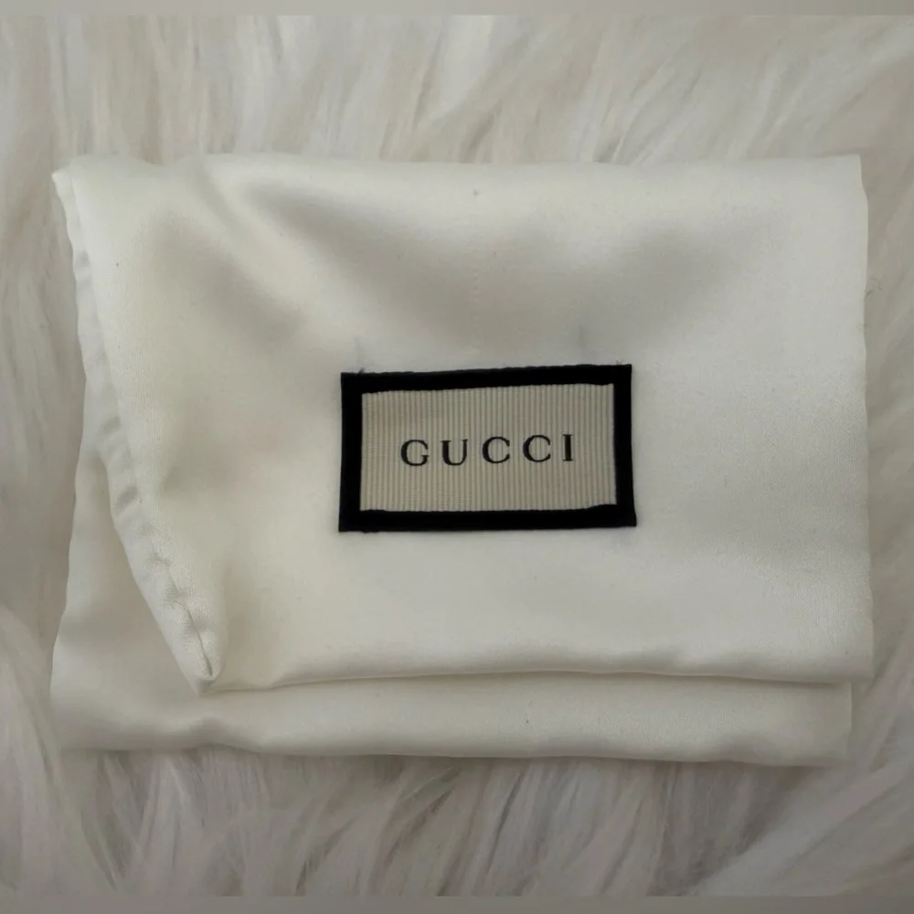 GUCCI Lion Hair Rhinestone Gold Tone Ring - Picture 9 of 9